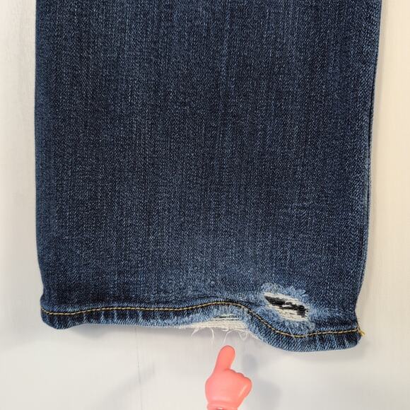 American Eagle Slim Boot Jeans Womens 8R Blue Stretch Low Rise Bootcut Denim - Picture 6 of 16